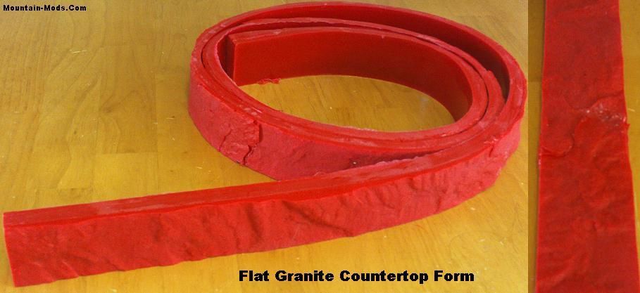 Concrete Cement Flat Granite Countertop Edge Form 2