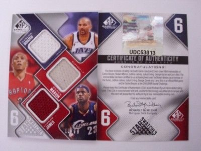 2009 10 SP Lebron James Erving Gervin Bird Jerseys 99