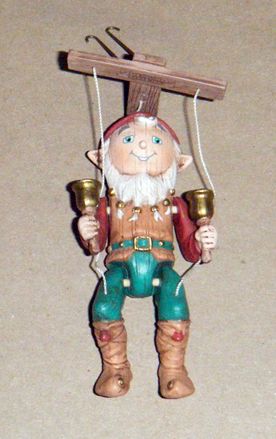 Elfin Marionette 1992 Vintage Christmas Hallmark Ornament Collectible