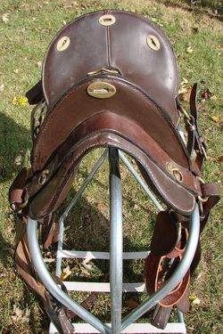 Used 14 McClellan Saddle Reenactment useable WW1 WW2 Calvary Soldier