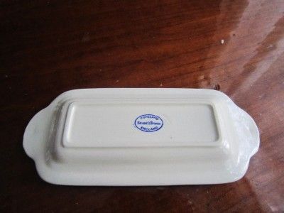 RARE Copeland Spode Tower Blue Transfer Ware Covered Butter Dish No