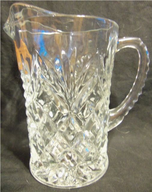 Vintage Markos Heritage Inn Restaurant Glass Pitcher Pineapple Glass