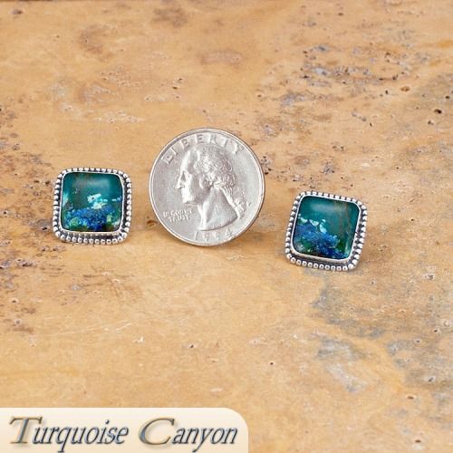 Turquoise Malachite Cuff Links by Martha Willeto SKU 224005