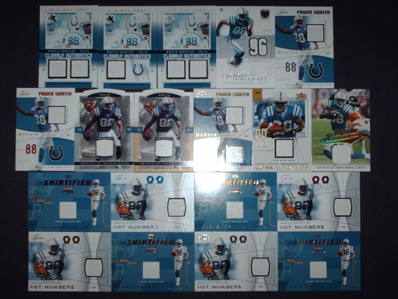 Marvin Harrison Masterpiece Jersey Auto Patch Card Lot