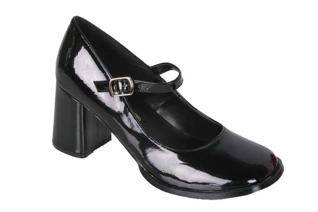 PLEASER GoGo 50 3 Block Heel Mary Jane Pump