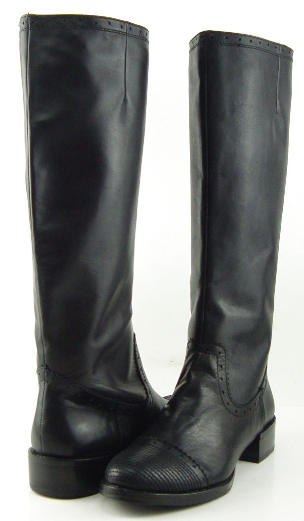 Maxstudio Bolivia Black Womens Designer Knee High Boots 10