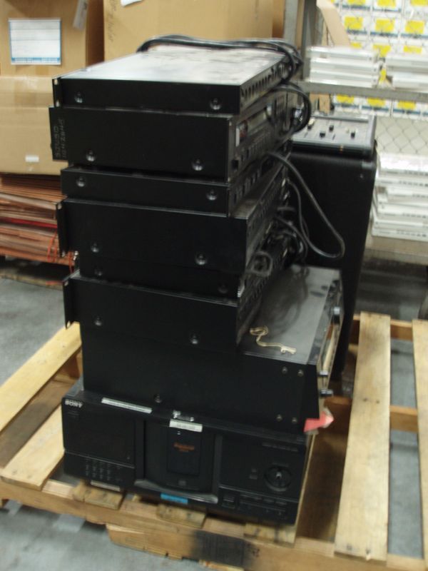 Large Lot of Miscellaneous Sound System Components