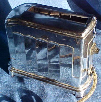 McGraw Electric Company Toastmaster Toaster Chrome Deco Model TA4 V115