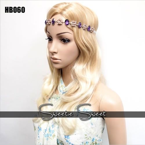 Celeb Elegant Fascinator Bling Crystal Hair Head Band Tiara Headpiece
