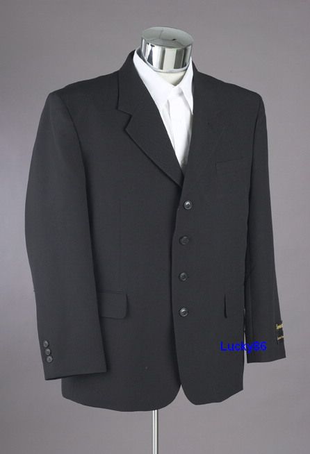 Mens SB Black Dress Suit Mens Size 66 R 66R New Suits