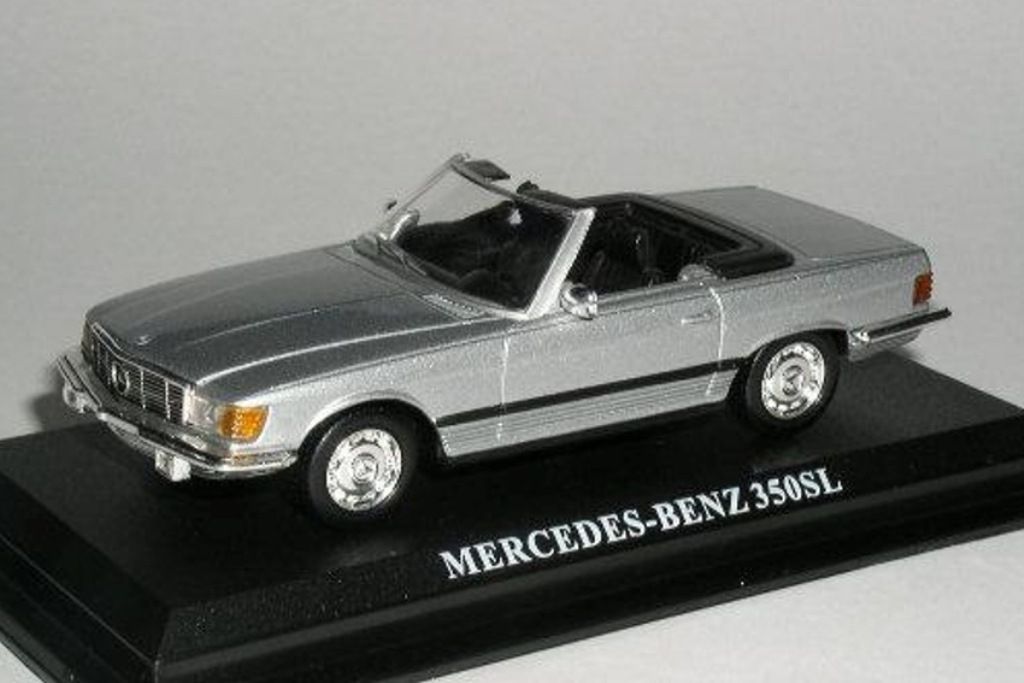 Mercedes Benz 350 SL Silver 1971 1 43