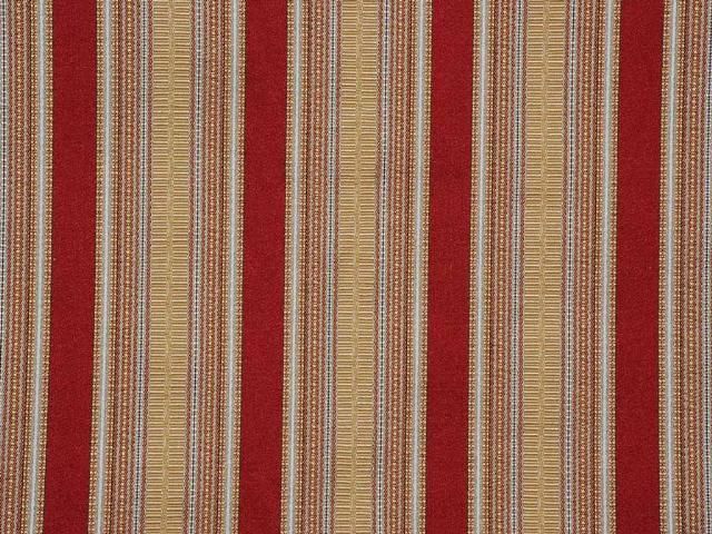 Gold Red Stripe Woven Drapery Upholstery Fabric 2 75 Y
