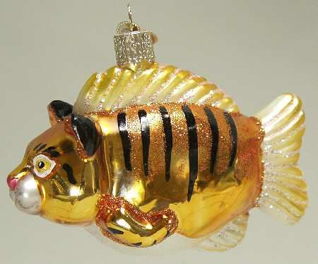 Merck Familys Christmas Ornament Kitty Catfish 6574369