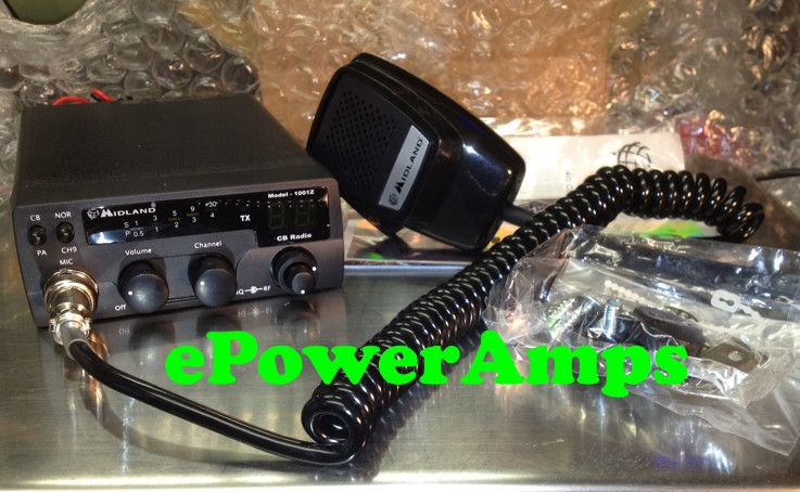 Midland 1001Z CB Radio Warranty Cobra 19 Chassis Peak N Tune Option