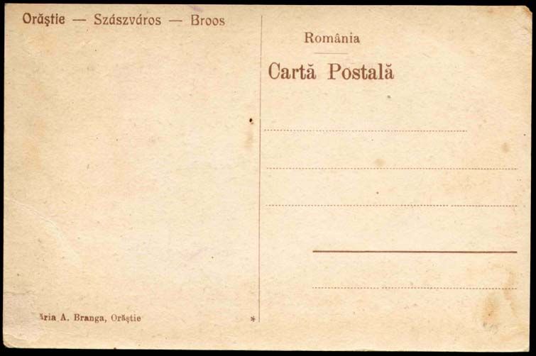 Romania Orastie Broos Mihai Viteazul Str Photo Postcard