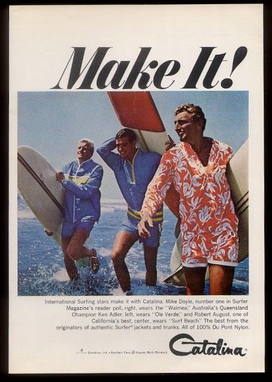 1966 Mike Doyle Ken Adler Robert August Surfer Surfboards Photo