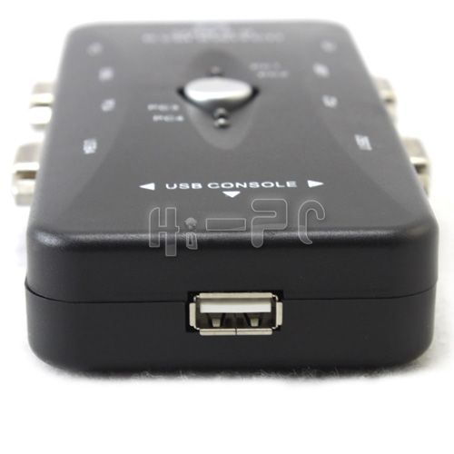 Port Mini USB 2 0 KVM Switch Keyboard Mouse Monitor