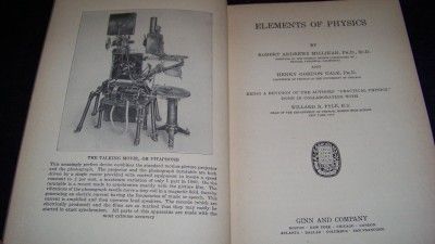 Elements of Physics Millikan Gale 1927 HB RARE
