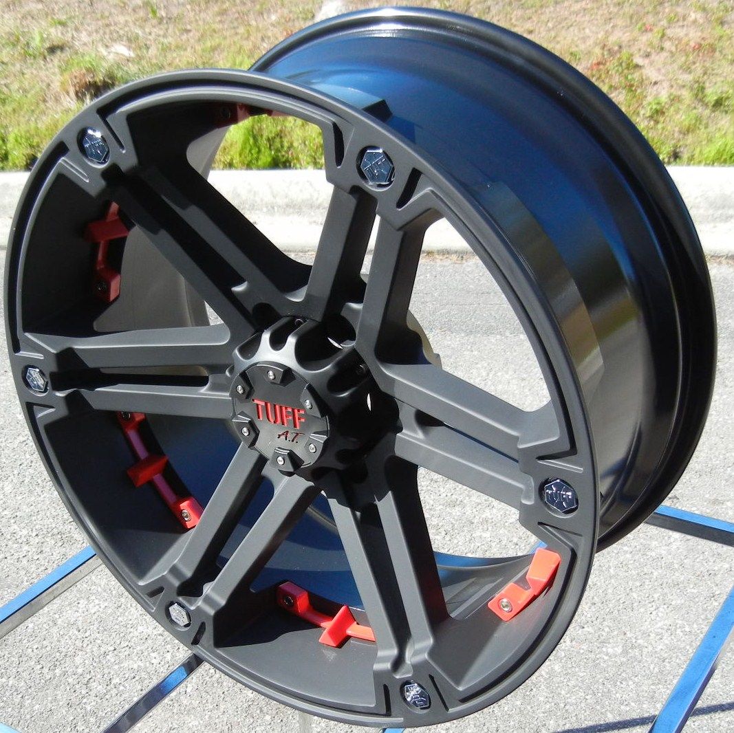 20 Black Tuff A T T01 Wheels Rim Chevy Silverado GMC Sierra Tacoma