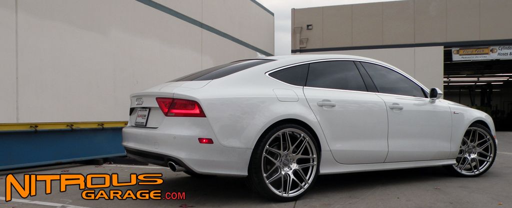 22 Ace Mesh 7 Wheels Silver Audi A7 S7 Mesh 7 Staggered Set 20 21
