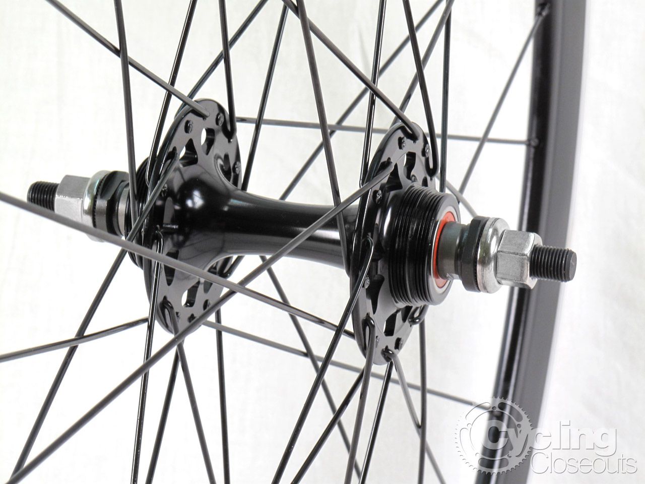 Julian V2 Fixed Gear Wheel Wheelset Black 32 Hole Deep V