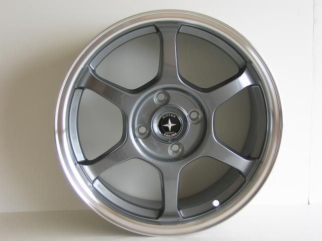 Nippon Racing Wheels Gunmetal Type C 15 inch Rims 4x100