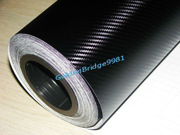 52MX2M Carbon Fiber Vinyl Car Wrap Film Bubbles Free