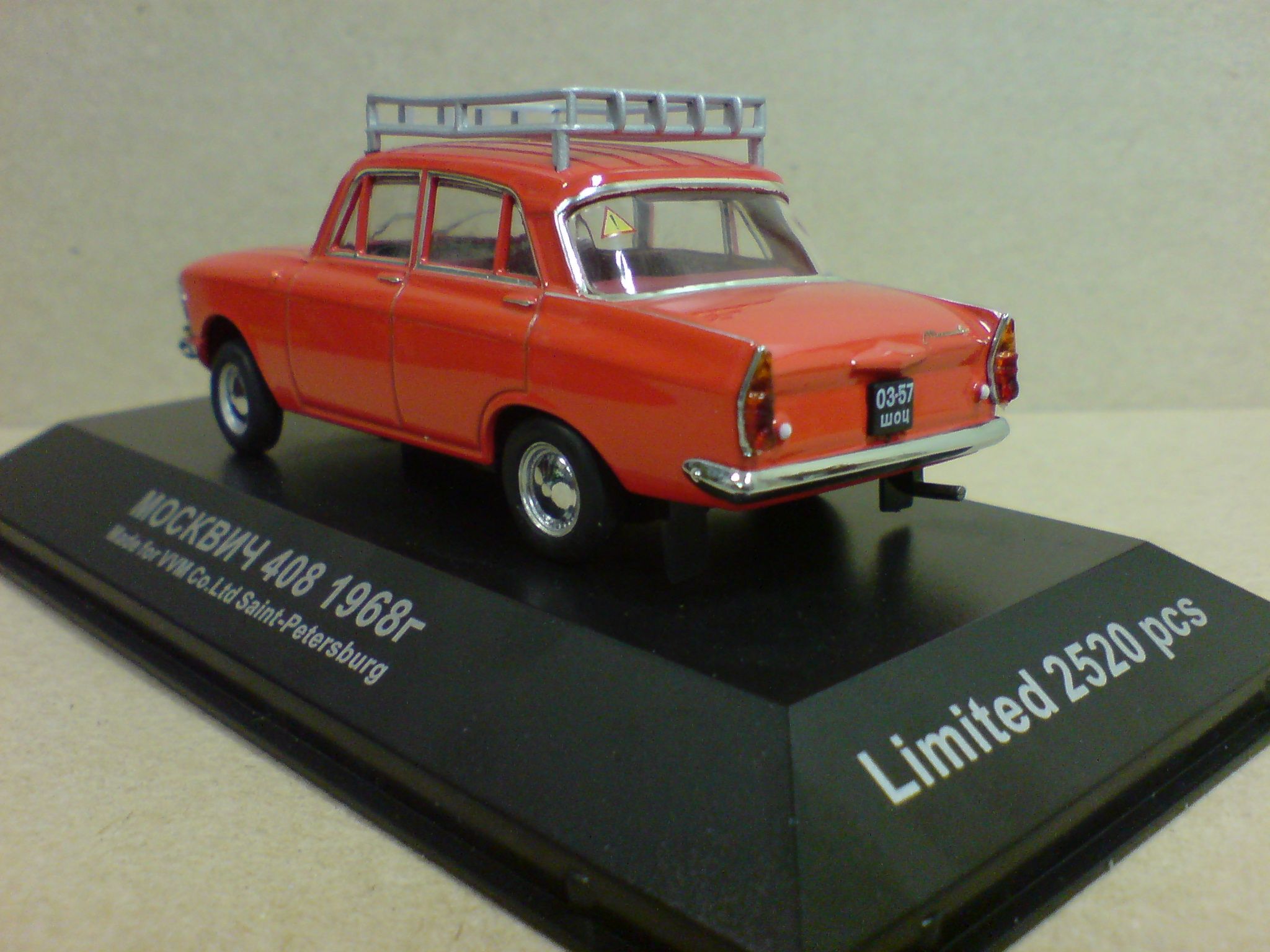 43 Sowjetischen Moskvitch 408 Udssr USSR 1968 Rot