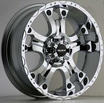 20x9 Ballistic Wheels 811 Hostel 5x150 ET12 Chrome 4 New Rims