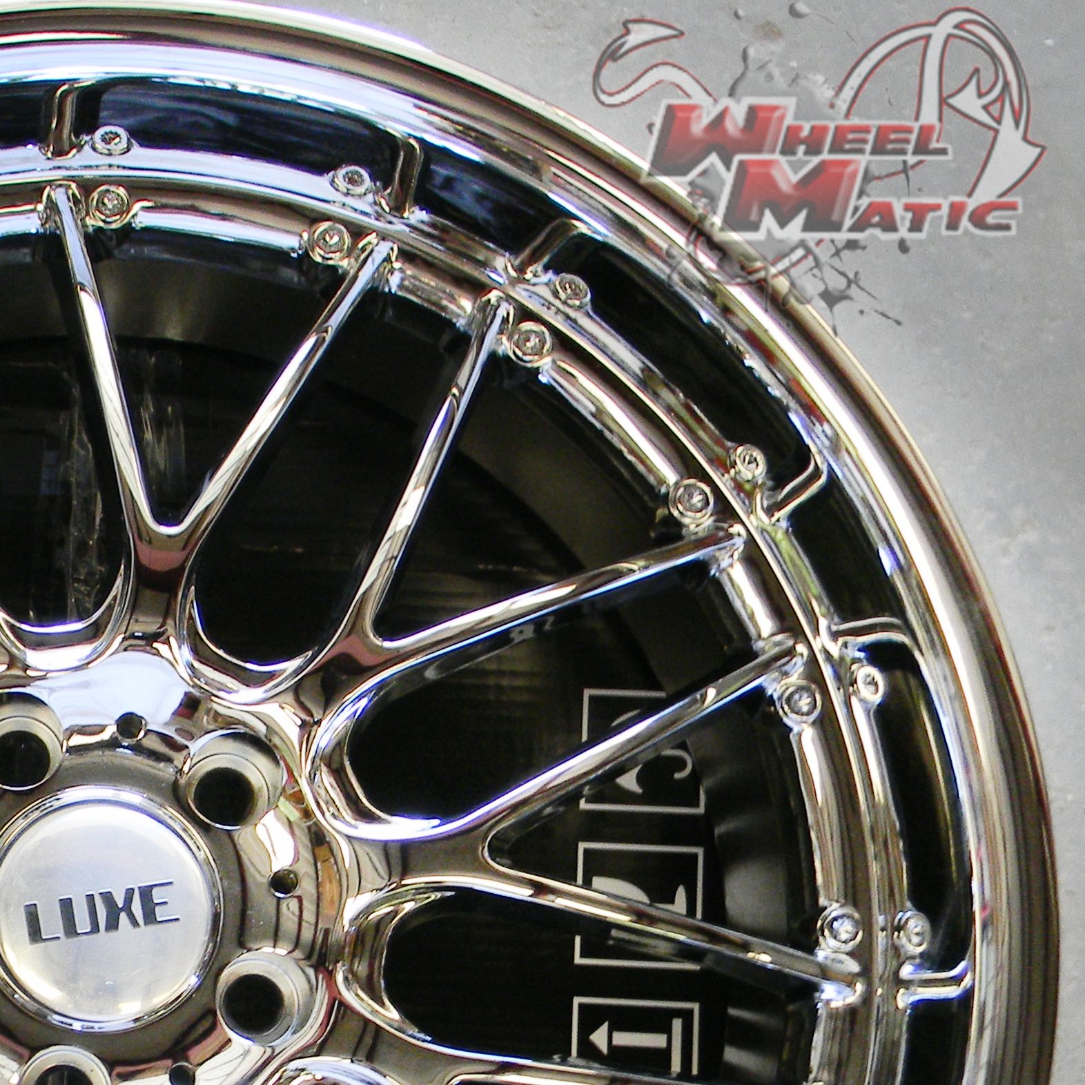 20 Staggered Chrome Luxe LX4 Rims Wheels