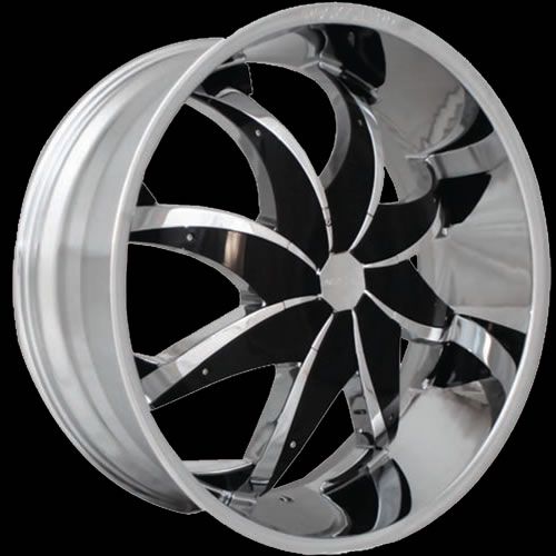 26x9 5 Chrome Wheel Rocknstarr Firehouse 608 5x115 5x5