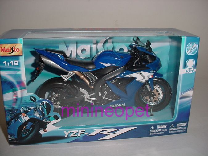 Maisto Yamaha YZF R1 Motorcycle Bike 1 12 Blue