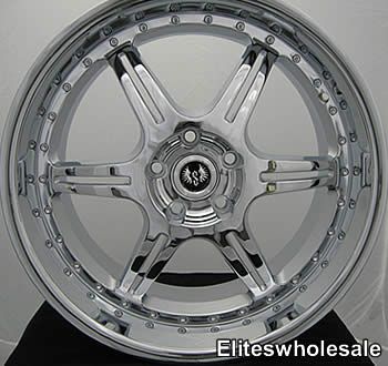 18x8 5 Chrome Wheels Rims Stern ST2 5x4 5