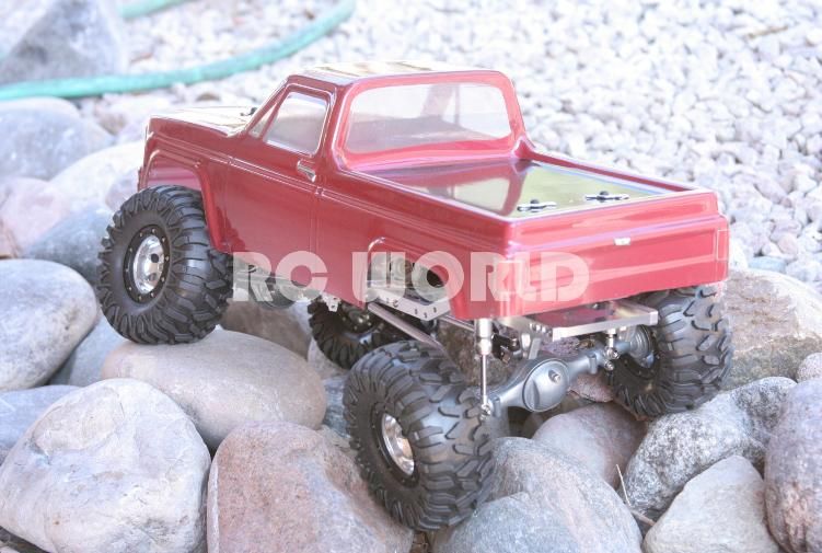 RC Truck Body 1 10 Rock Crawler Body Shell Chevy Pick Up Truck Red