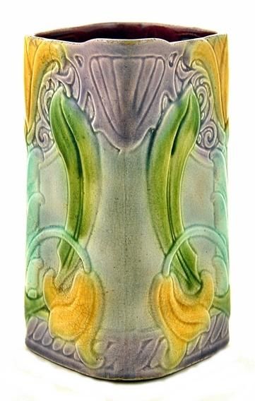 2234 Sarreguemines Majolica Jug France End 19th C