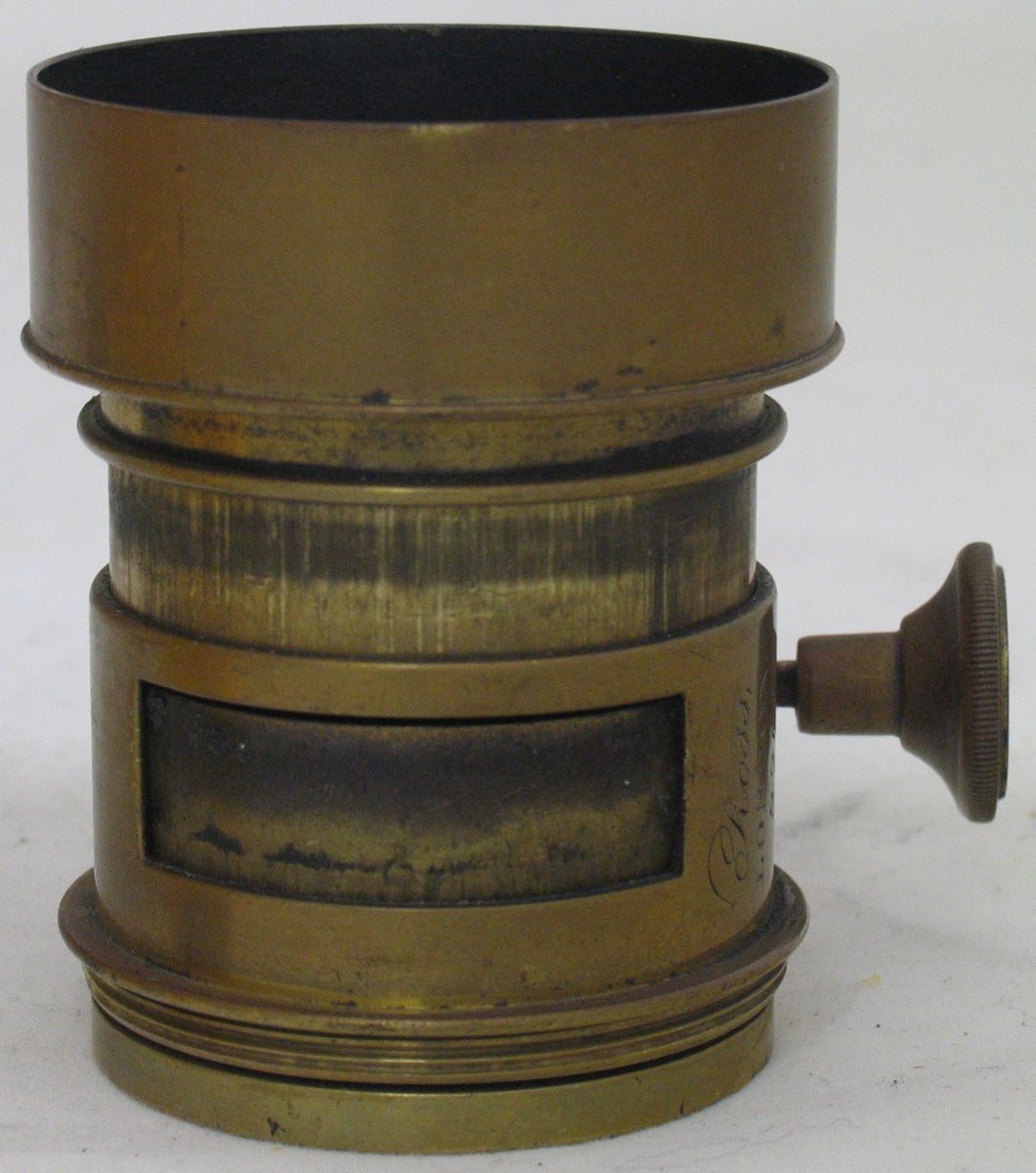 Antique Daguerreotype Wet Plate Petzval Type Brass Lens by Ross london