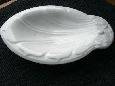 RARE 1855 English J Edwards White Ironstone Relish