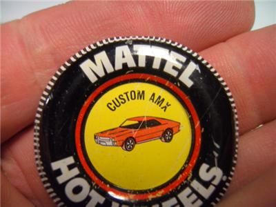 Vintage Hot Wheels Redline Mustang More Buttons Badges RARE