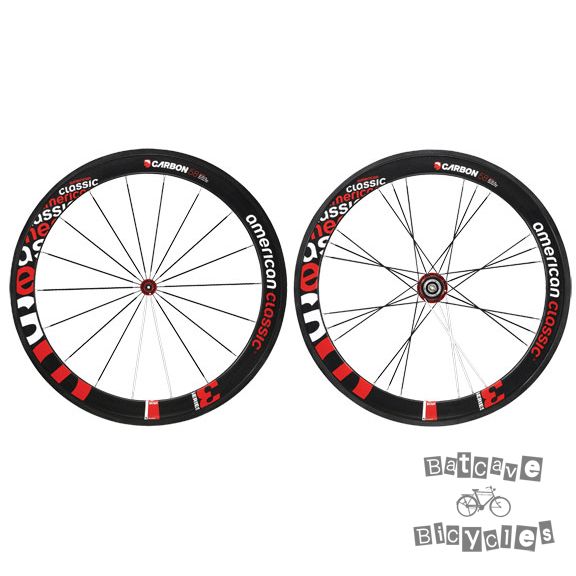 New American Classic Carbon Tubular 58mm Wheelset 700c s 8 10 F R