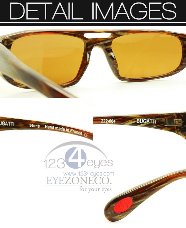 EyezoneCo Bugatti Sunglass Frames Full Rim Tort 222 64