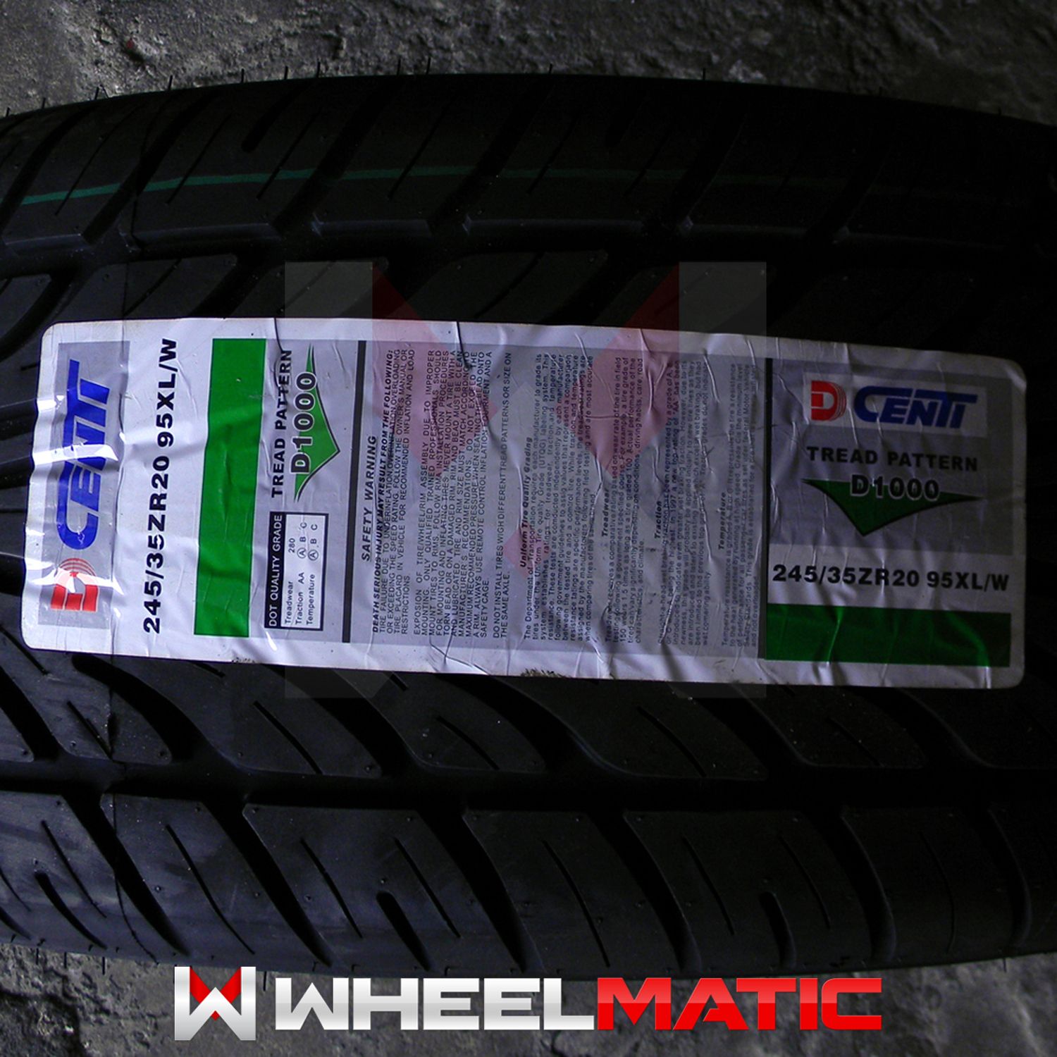 New 245 35R20 Dcenti D1000 Tire 245 35 20 2453520