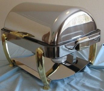 New Walco Hallmark 8 Qt 180 Full Roll Oblong Chafing Dish Food Warmer