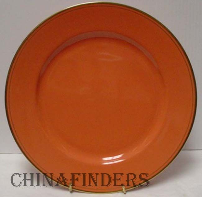 Fitz Floyd China Pavillon Apricot Charger Service Plate