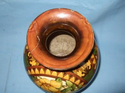 Stunning Doulton Lambeth Faience Art Pottery Vase H P A Euphemia