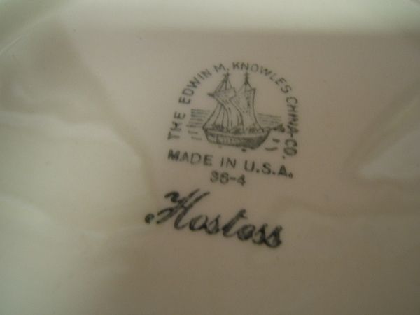 Edwin Knowles Hostess China KNO395 Oval Platter