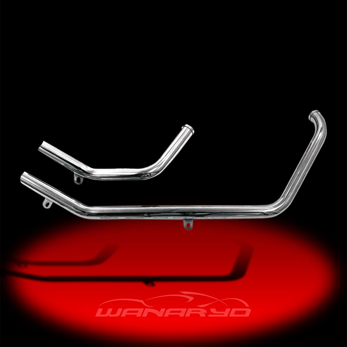 inch Upsweep Shotgun Headpipes for 1995 1999 Harley Evolution