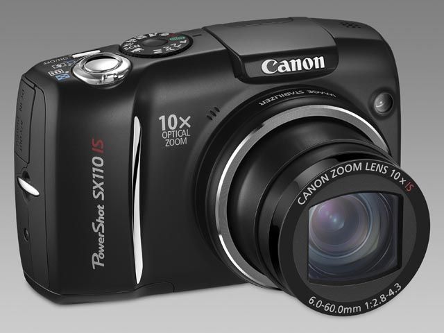 Canon PowerShot SX110 IS 9.0 MP Digitalkamera 10 X Optischer Zoom Top