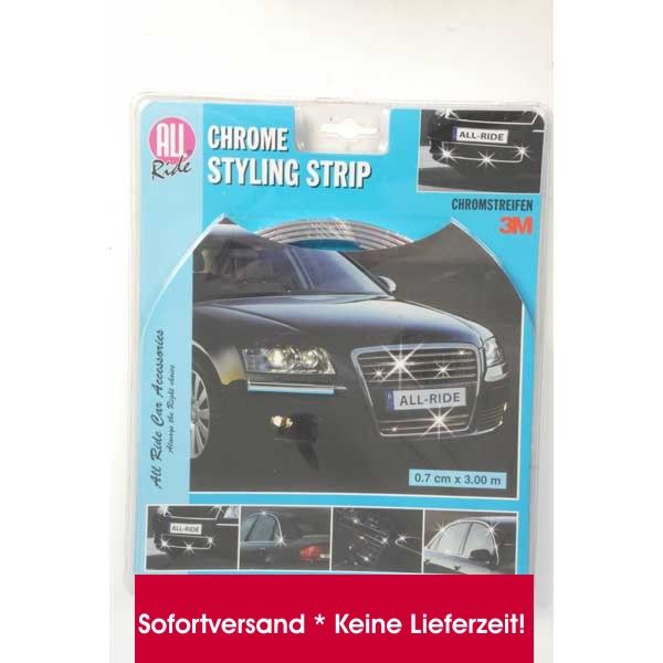 Chromleisten 0,7 cm x 3m Zierleisten C Sportcoupe CL203