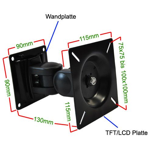 LCD TFT LED HD TV Monitor Wandhalterung für Dell U2410