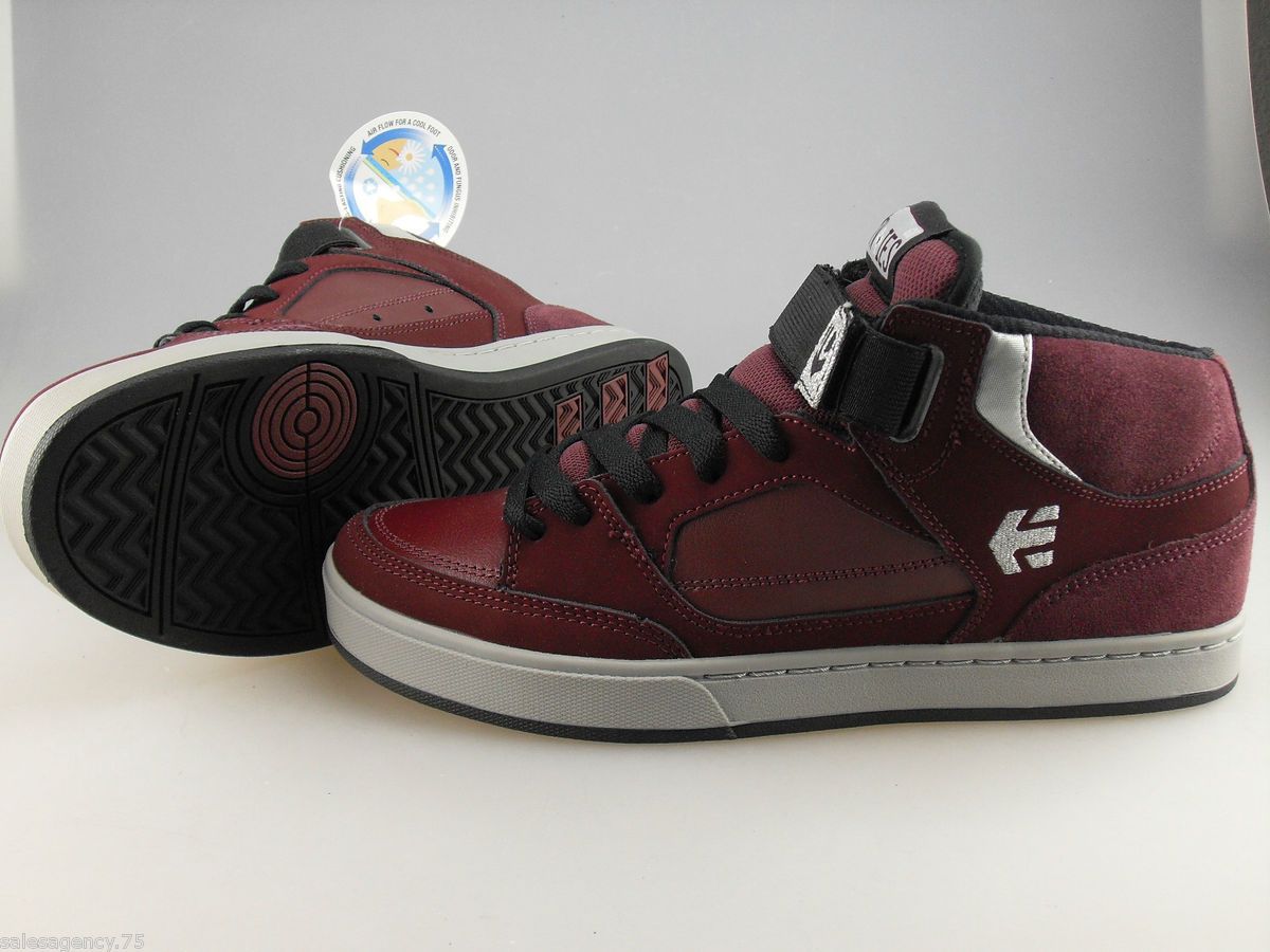 Etnies Number Mid Sneaker Skate Schuhe Maroon / Burgundy BMX